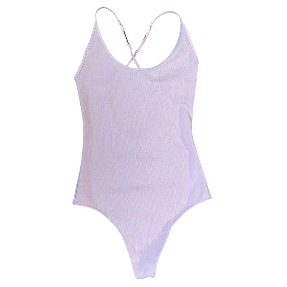 Babaton stretch spaghetti strap bodysuit with open back XXS excellent condition